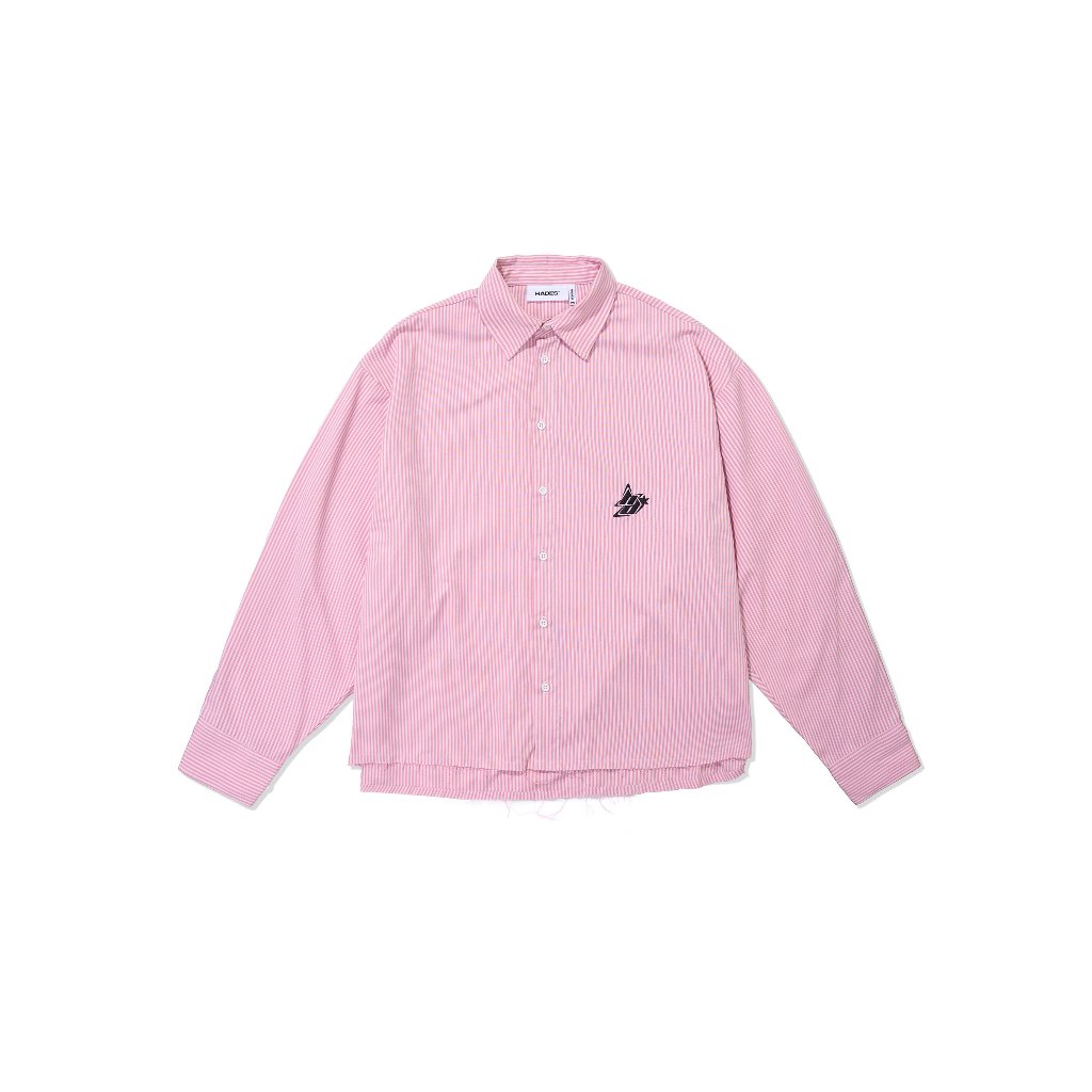 HADES Striped Pink Shirt - Genuine HADES Brand Unisex cotton long-sleeved shirt
