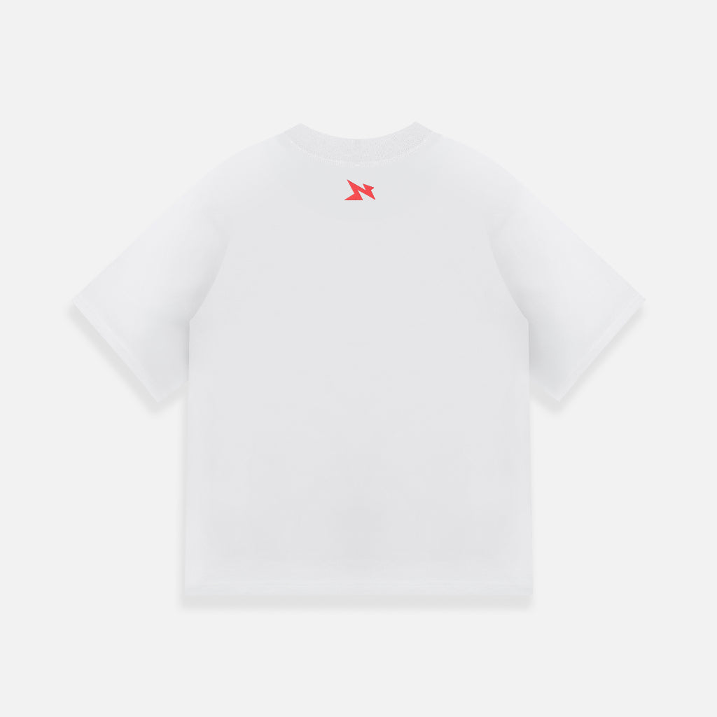 Áo thun NEEDS OF WISDOM Puff N Tee - White - Local Brand Chính Hãng