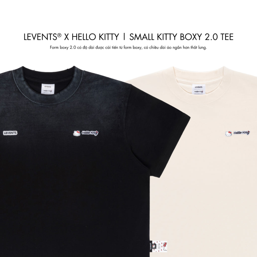 Levents® x Hello Kitty | Boxy 2.0 Small Kitty Boxy 2.0 Tee 100% Cotton Unisex T-shirt