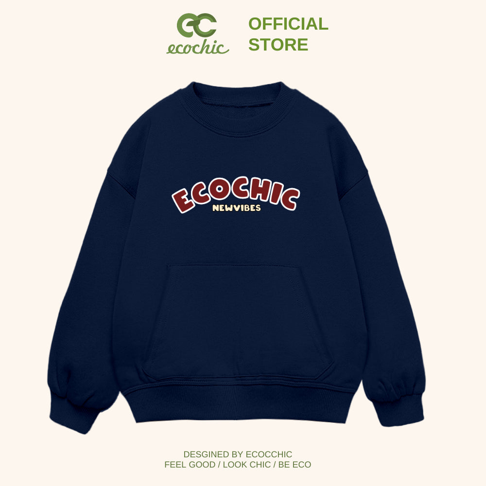ECOCHIC NEWVIBES Sweater Super Warm Faux Fur Material With Pocket Unisex Men And Women Genuine B125