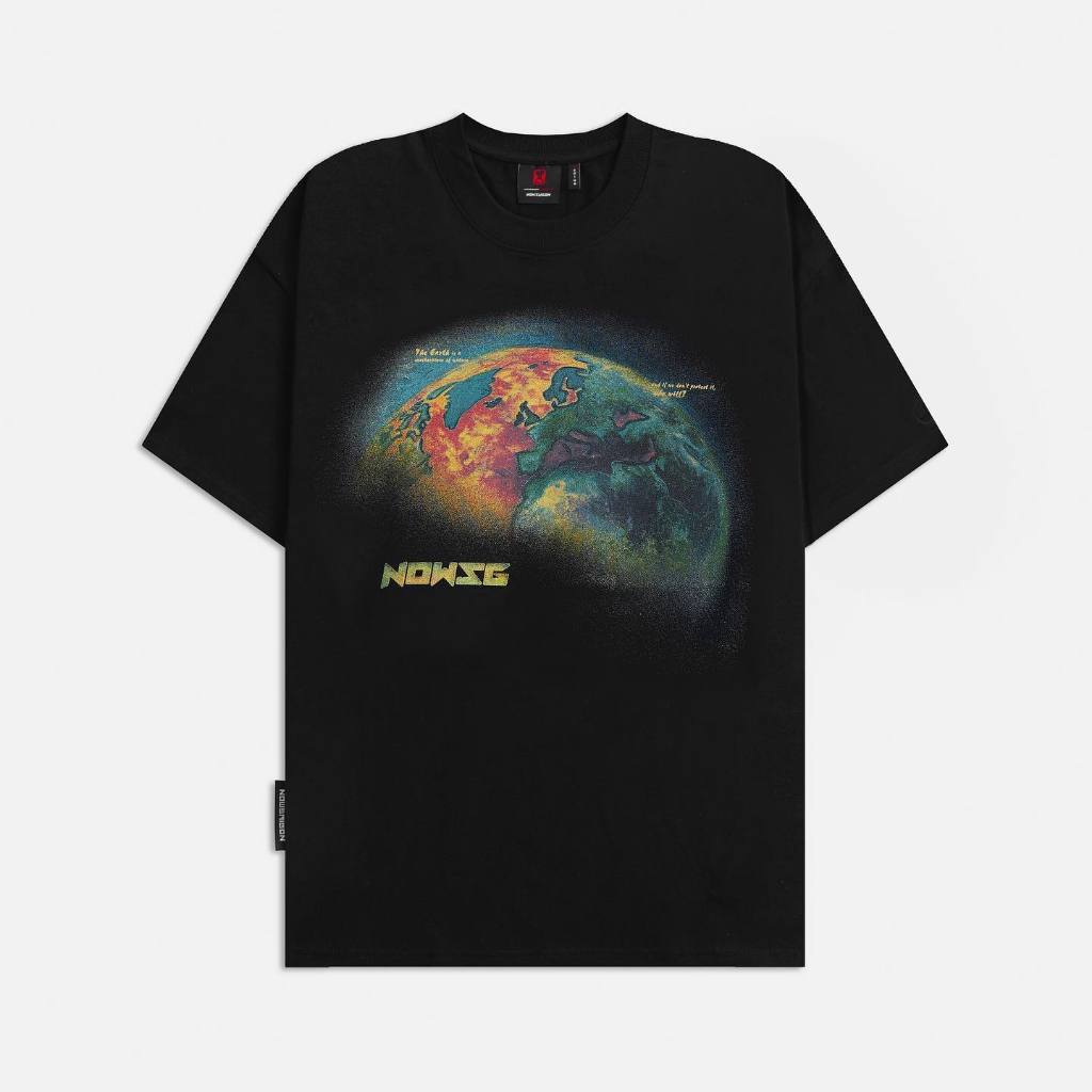 Áo thun NEEDS OF WISDOM Earth Tee - Black - Local Brand Chính Hãng