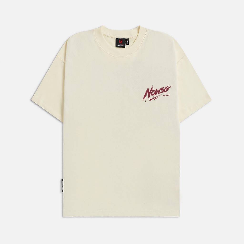 Áo thun NEEDS OF WISDOM Signature Tee - Cream - Local Brand Chính Hãng