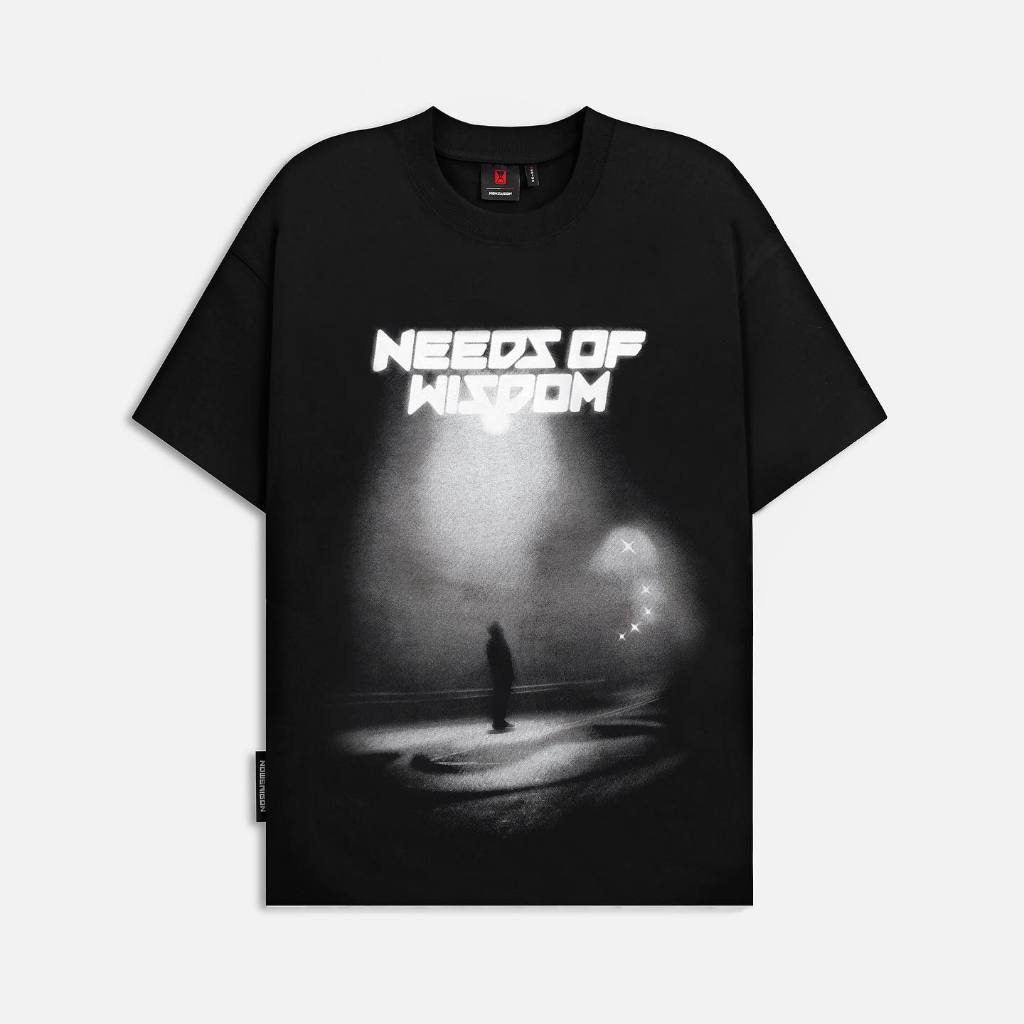 Áo thun NEEDS OF WISDOM Loneliness Tee - Black - Local Brand Chính Hãng