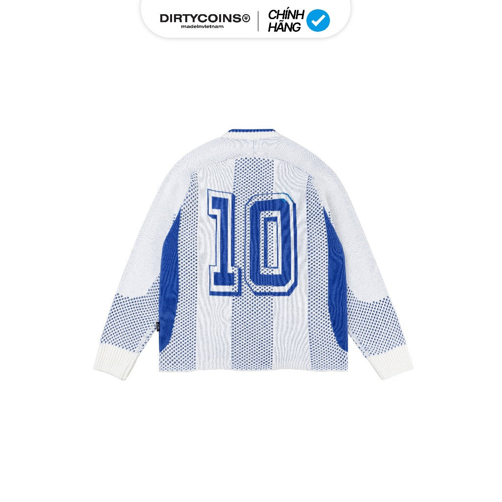 Áo Khoác DirtyCoins Knit Sweater Striped DirtyCoins - White Blue