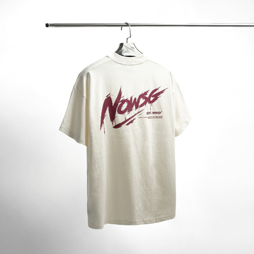 Áo thun NOWSAIGON Signature Tee - Kem - Local Brand Chính Hãng