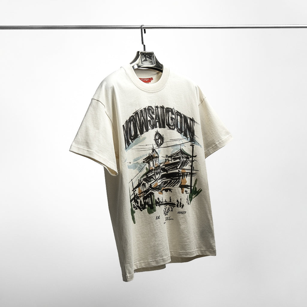 NOWSAIGON Binh Tay Market Tee - Cream - Genuine Local Brand