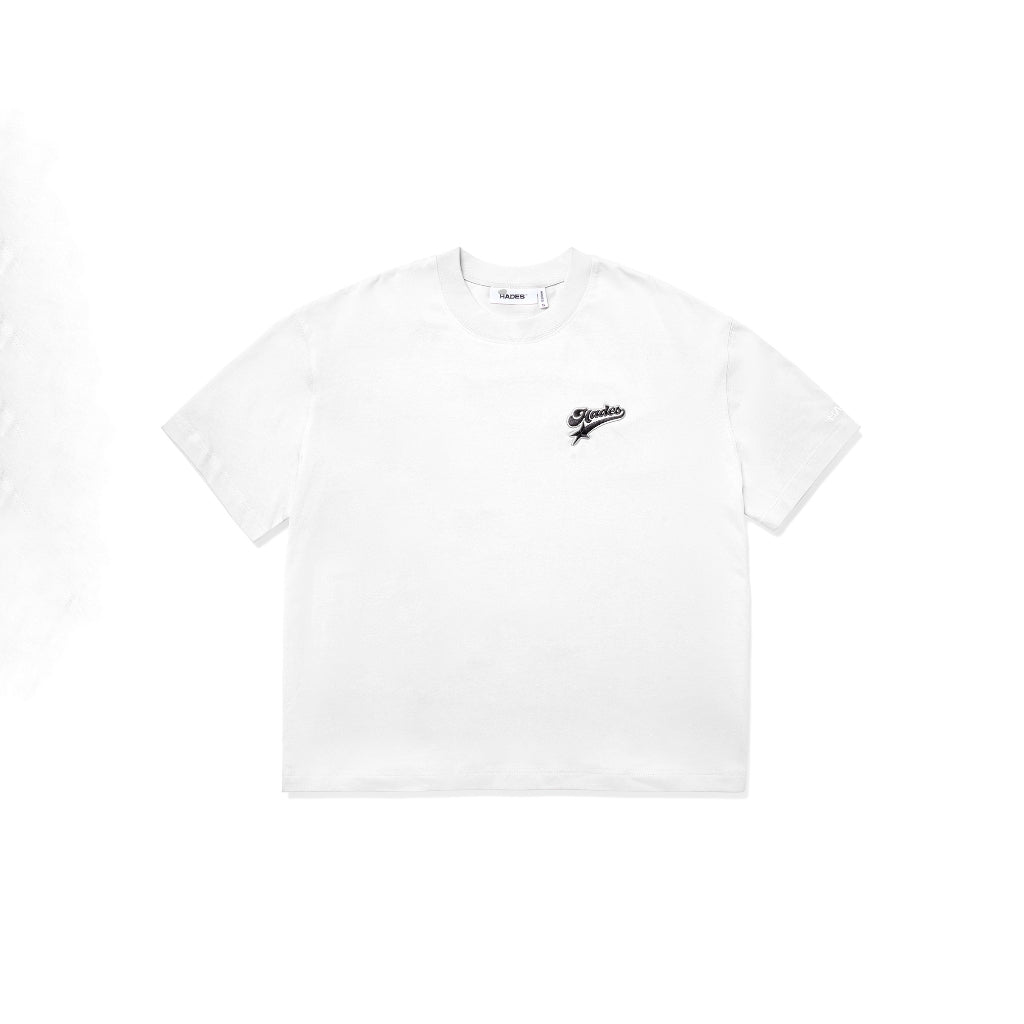 HADES Shooting Star Tee White - Genuine HADES Brand Unisex cotton short-sleeved t-shirt