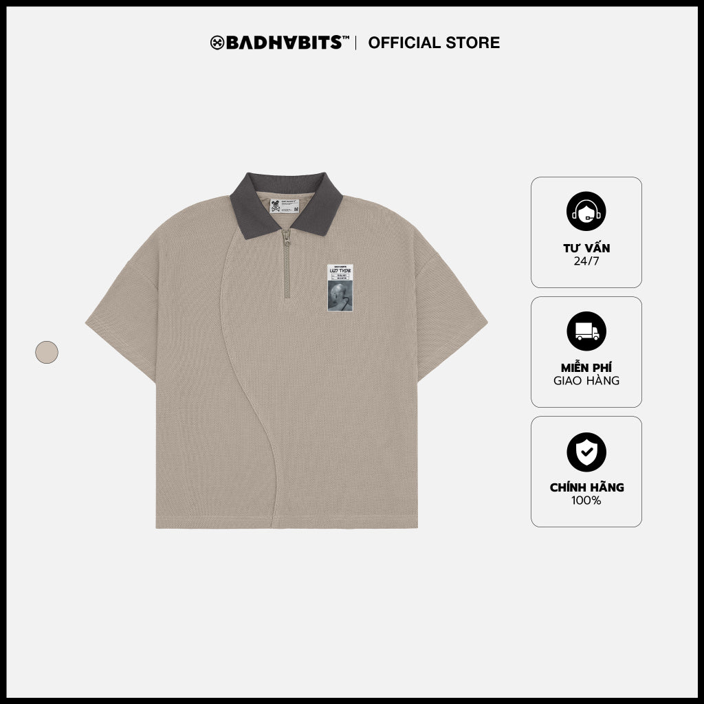 IDLE ZIP POLO SHIRT - LAZY THINK COLLECTION