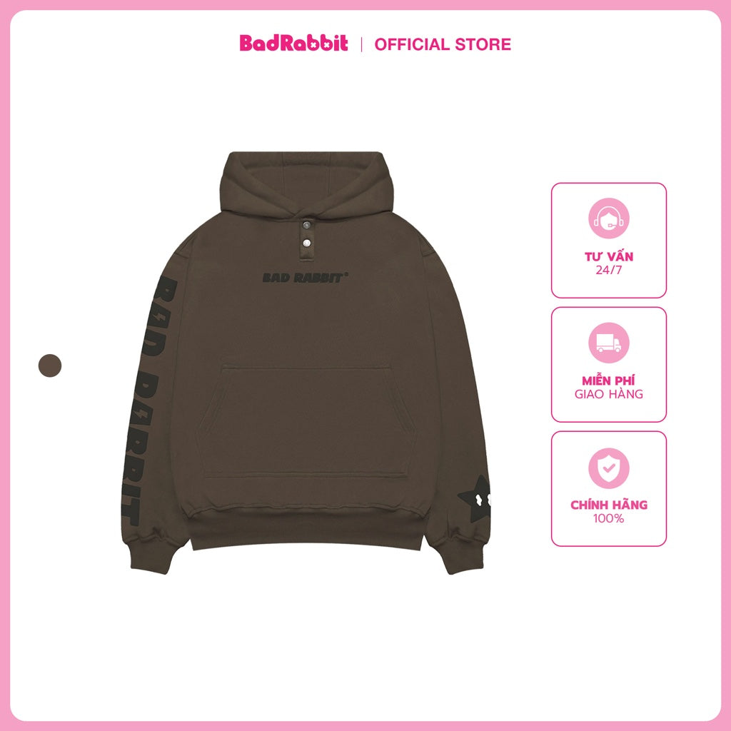 LUCKY STAR Bad Rabbit Fleece Jacket - BROWN - Genuine Local Brand