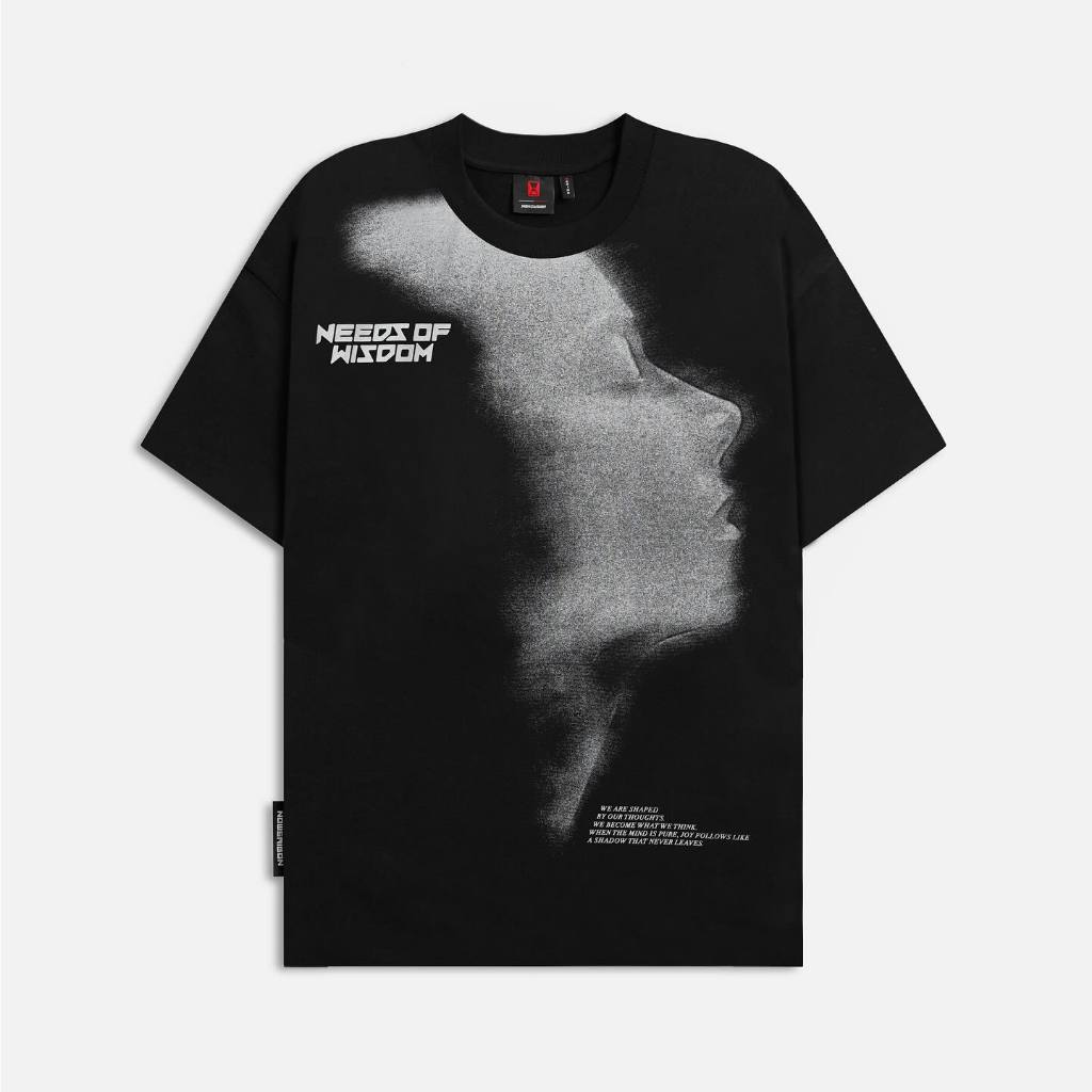 Áo thun NEEDS OF WISDOM Joy Tee - Black - Local Brand Chính Hãng