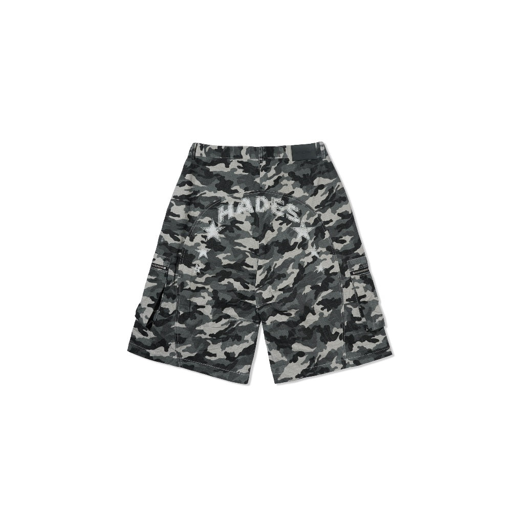 HADES Hunter Khaki Camo Shorts - Genuine HADES Brand Unisex khaki camo shorts
