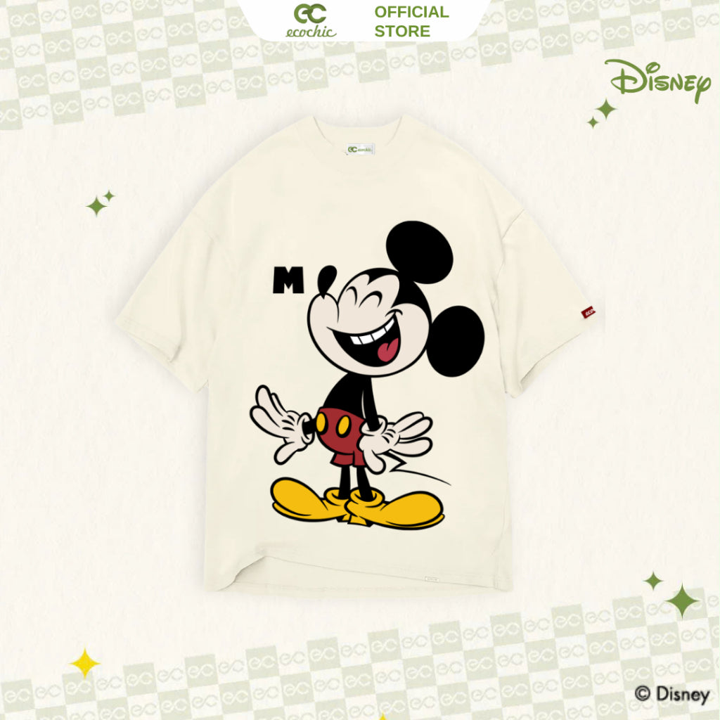 Áo Phông Oversize ECOCHIC MICKEY SPLASH Chính Hãng Bản Quyền Disney MICKEY COLLECTION TS006