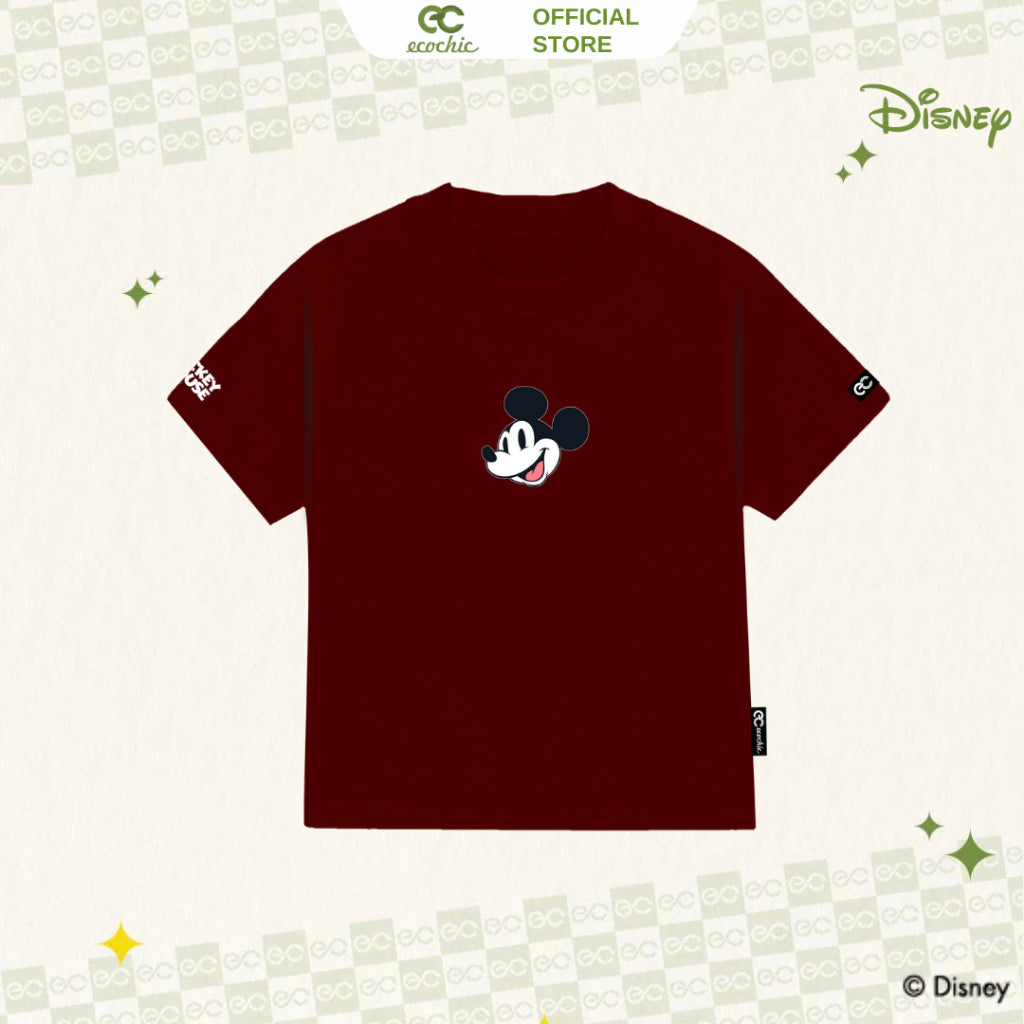 Genuine ECOCHIC MICKEY MUNCH Baby Tee T-Shirt Copyright Disney MICKEY COLLECTION BB008