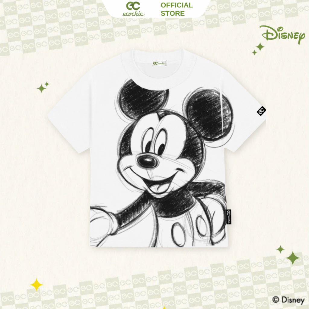 Genuine ECOCHIC MICKEY ENERGY Baby Tee T-Shirt Copyright Disney MICKEY COLLECTION BB007