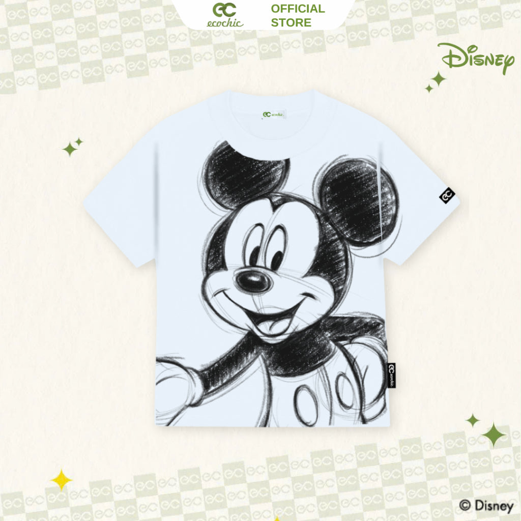 Genuine ECOCHIC MICKEY ENERGY Baby Tee T-Shirt Copyright Disney MICKEY COLLECTION BB007