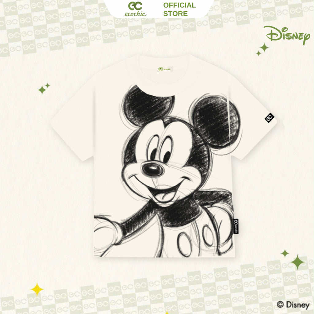 Genuine ECOCHIC MICKEY ENERGY Baby Tee T-Shirt Copyright Disney MICKEY COLLECTION BB007