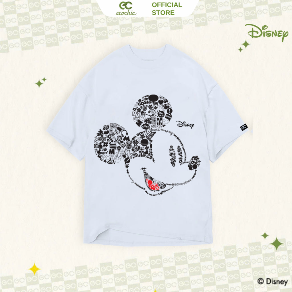 Genuine Oversize T-Shirt ECOCHIC MICKEY PORTFOLIO Copyright Disney MICKEY COLLECTION TS003