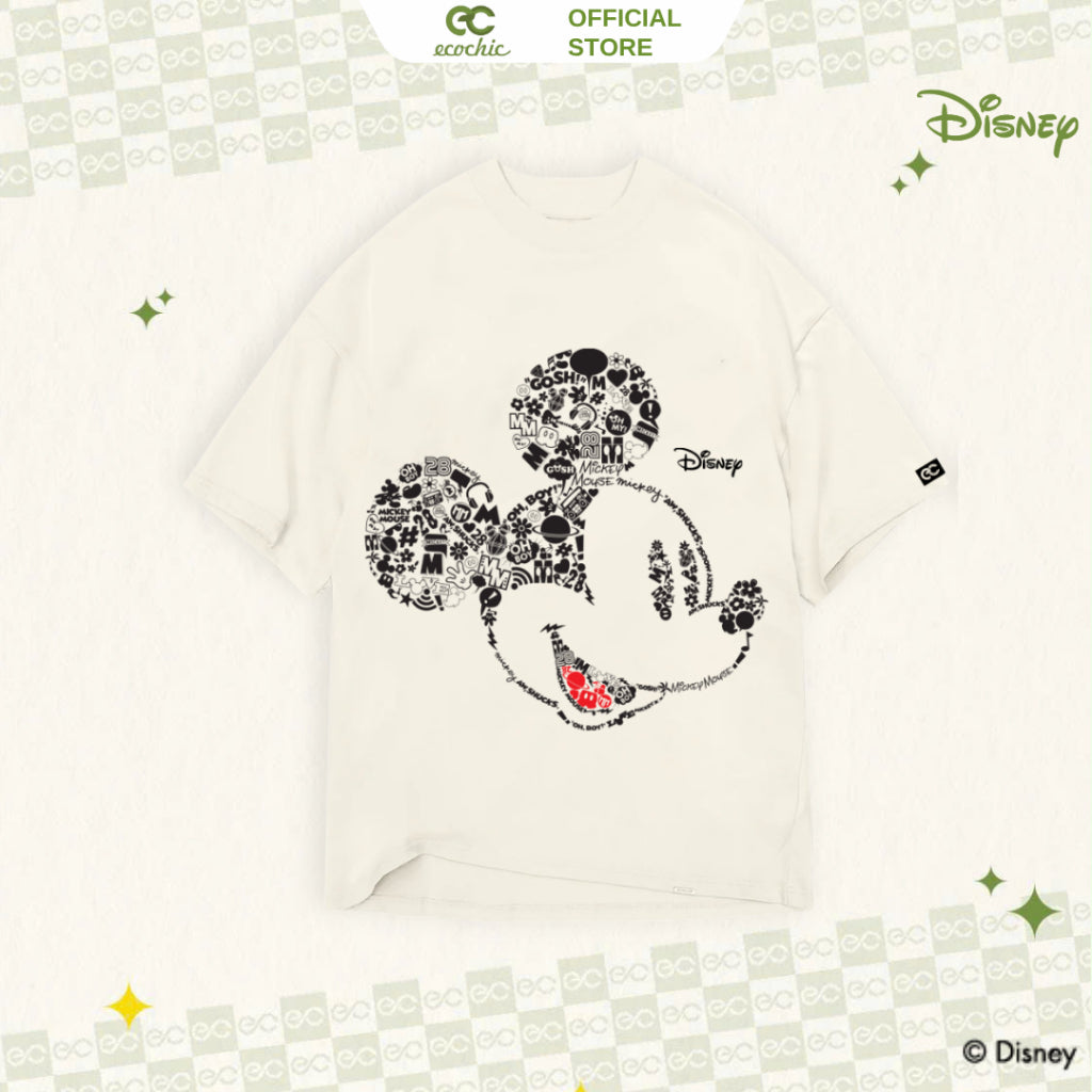 Genuine Oversize T-Shirt ECOCHIC MICKEY PORTFOLIO Copyright Disney MICKEY COLLECTION TS003
