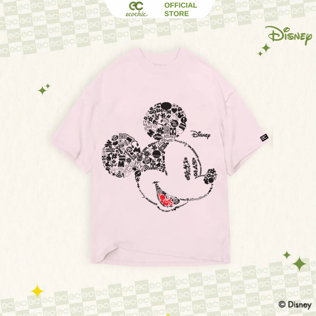 Genuine Oversize T-Shirt ECOCHIC MICKEY PORTFOLIO Copyright Disney MICKEY COLLECTION TS003