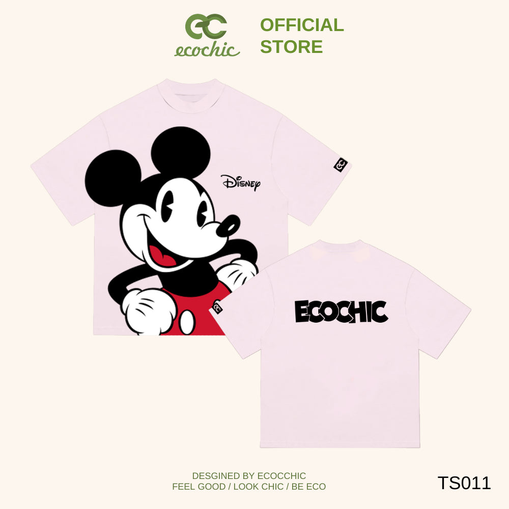 Boxy ECOCHIC x HOA MINZY GO GO MICKEY T-Shirt Genuine Copyright Disney MICKEY COLLECTION TS011