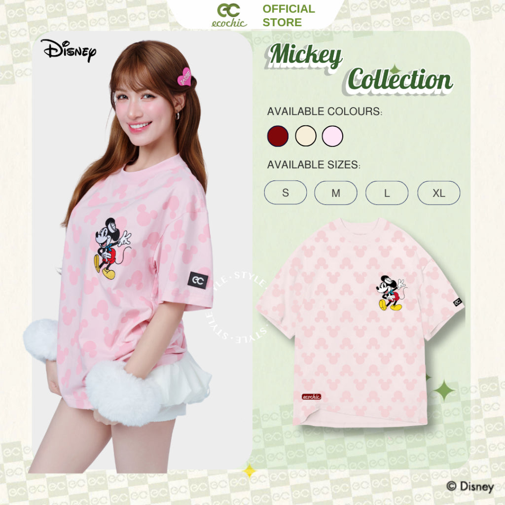 Oversize T-shirt ECOCHIC x HOA MINZY ICONIC MICKEY Genuine Copyright Disney MICKEY COLLECTION TS013