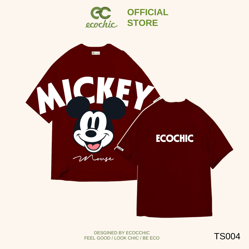 Oversize T-shirt ECOCHIC x HOA MINZY MICKEY VIBES Genuine Copyright Disney MICKEY COLLECTION TS004