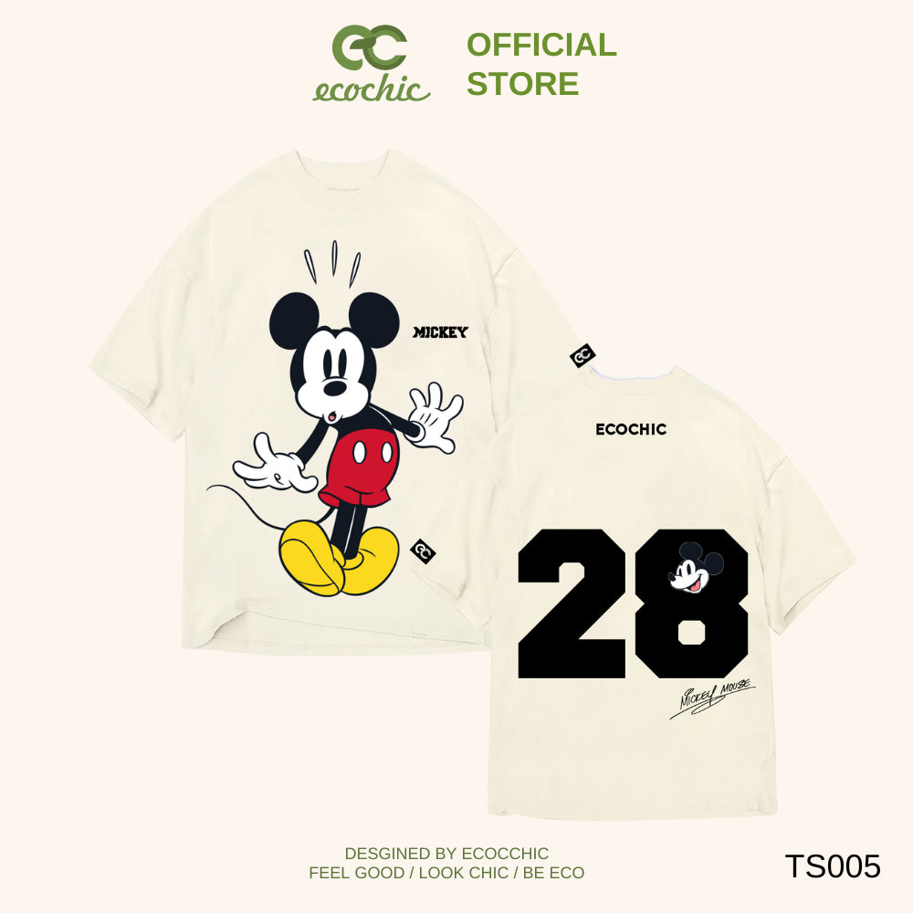 Genuine ECOCHIC x HOA MINZY MICKEY'S DELIGHT Oversize T-shirt Copyright Disney MICKEY COLLECTION TS005