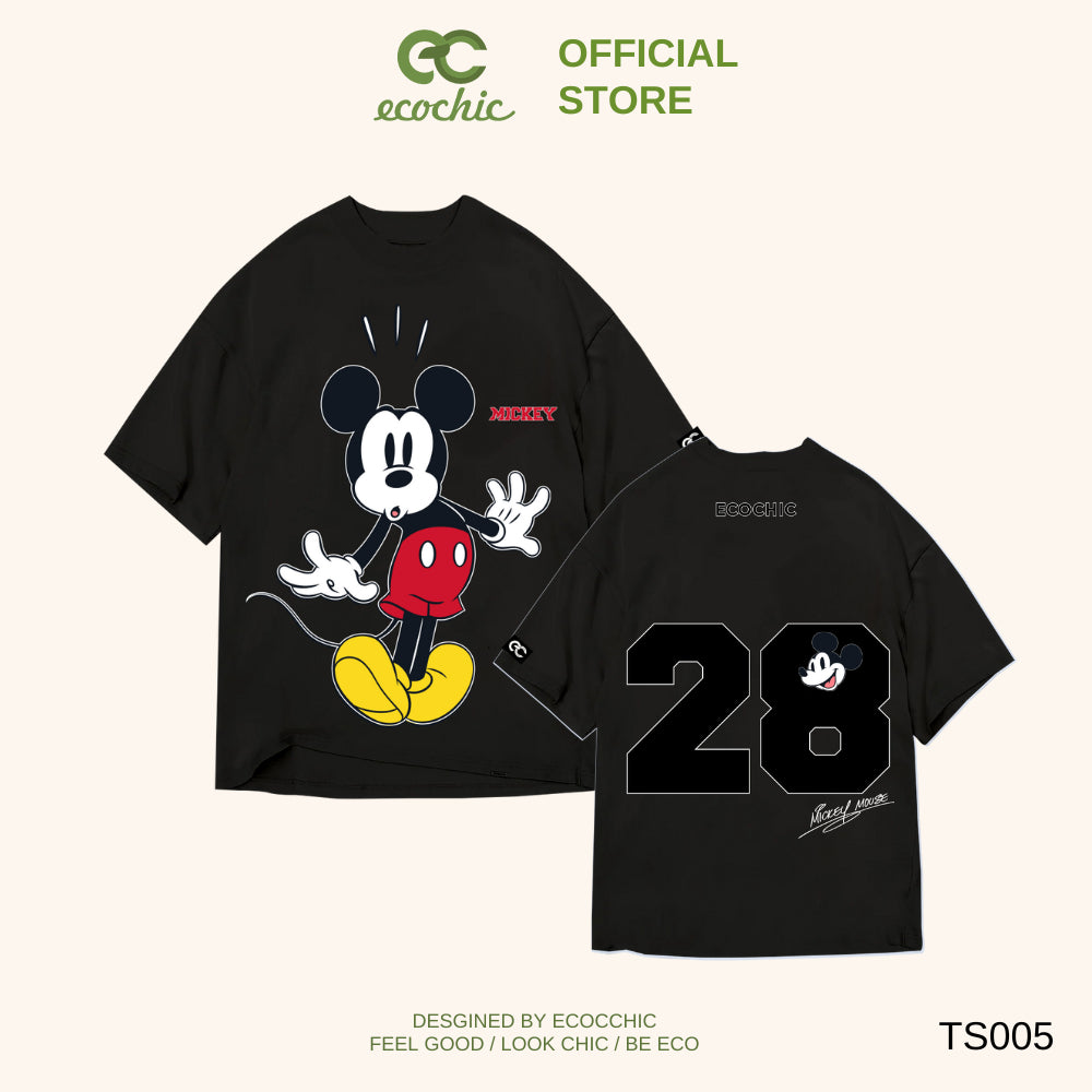 Genuine ECOCHIC x HOA MINZY MICKEY'S DELIGHT Oversize T-shirt Copyright Disney MICKEY COLLECTION TS005