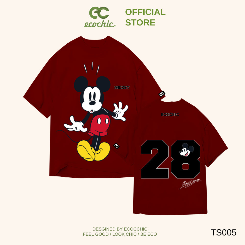 Genuine ECOCHIC x HOA MINZY MICKEY'S DELIGHT Oversize T-shirt Copyright Disney MICKEY COLLECTION TS005