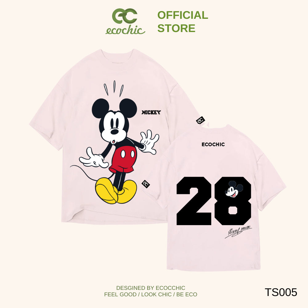 Genuine ECOCHIC x HOA MINZY MICKEY'S DELIGHT Oversize T-shirt Copyright Disney MICKEY COLLECTION TS005