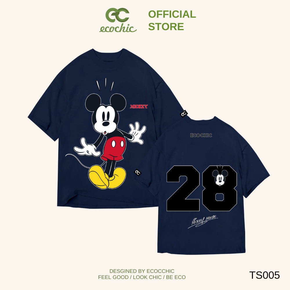 Genuine ECOCHIC x HOA MINZY MICKEY'S DELIGHT Oversize T-shirt Copyright Disney MICKEY COLLECTION TS005