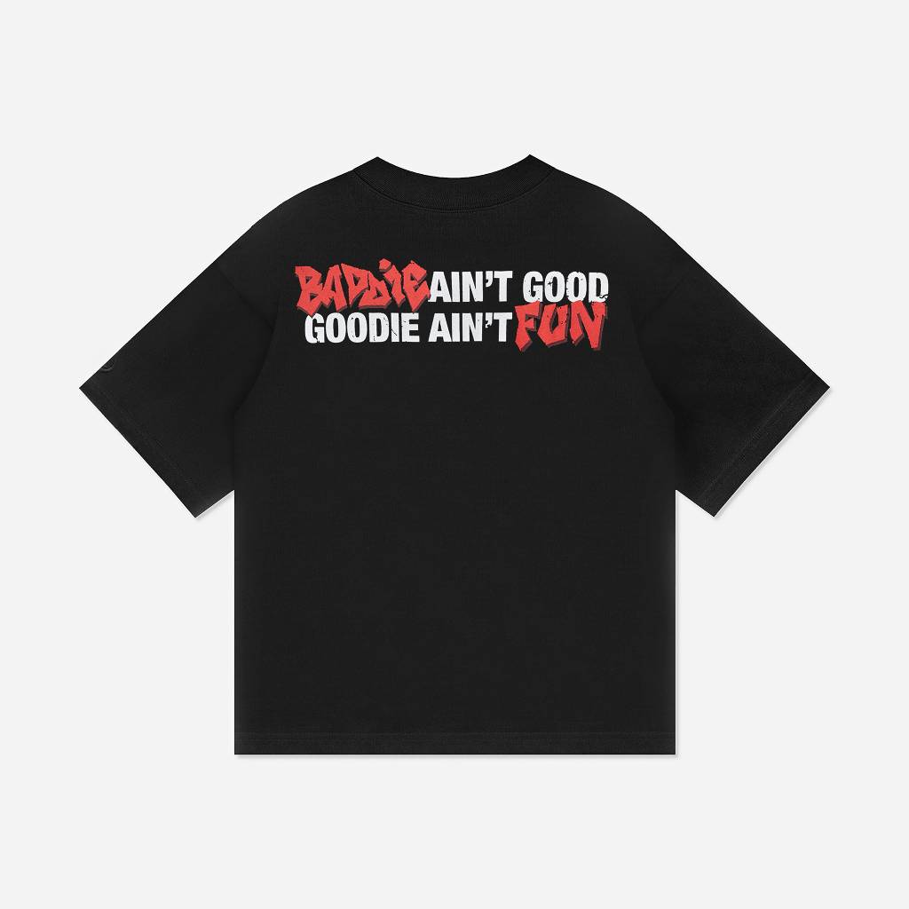 Áo thun NEEDS OF WISDOM Beam Baddie Tee - Black - Local Brand Chính Hãng