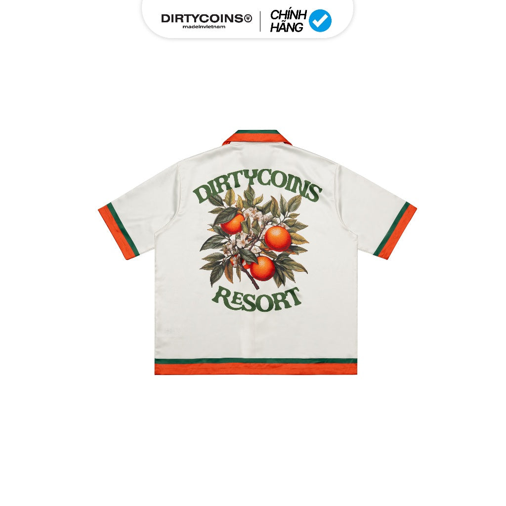 Áo Sơ Mi DirtyCoins Resort Cuban Shirt Cream
