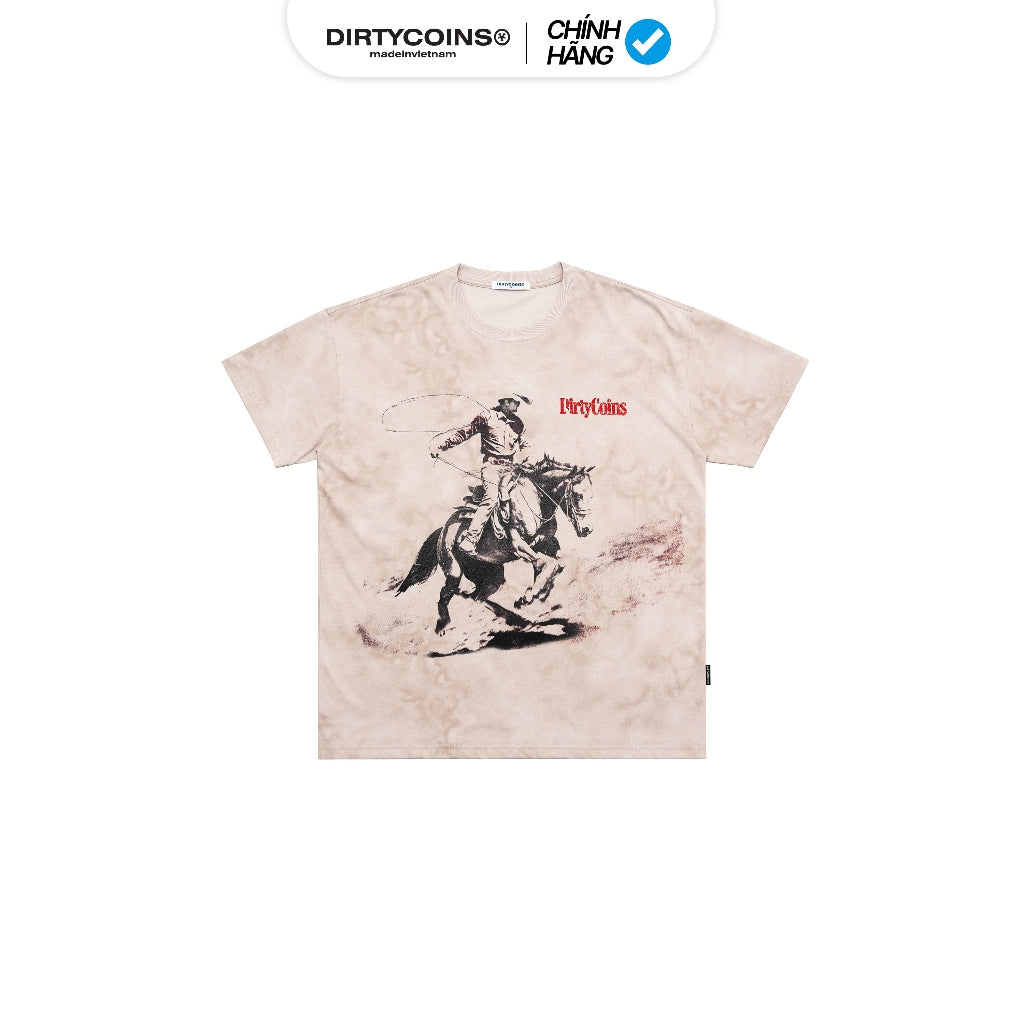 Áo Thun DirtyCoins Fade Relaxed Wild West Tan