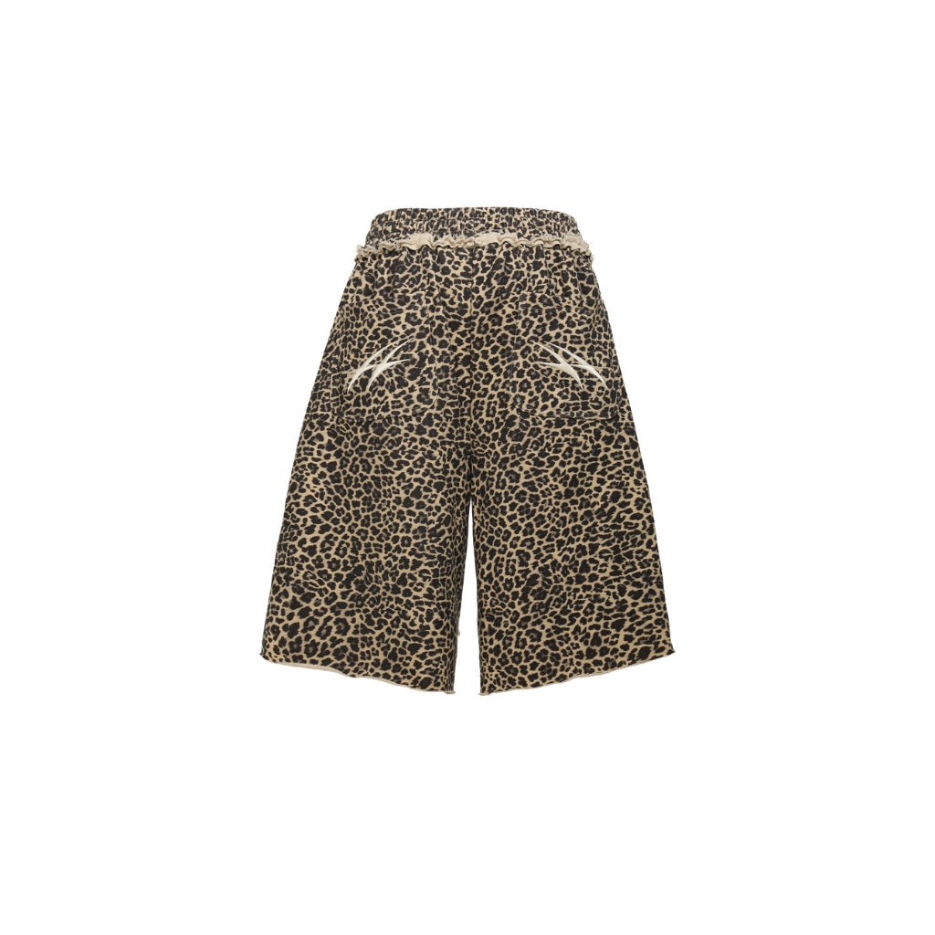 HADES Rugged Leopard Shorts - Unisex crew-leg shorts - Genuine HADES Brand
