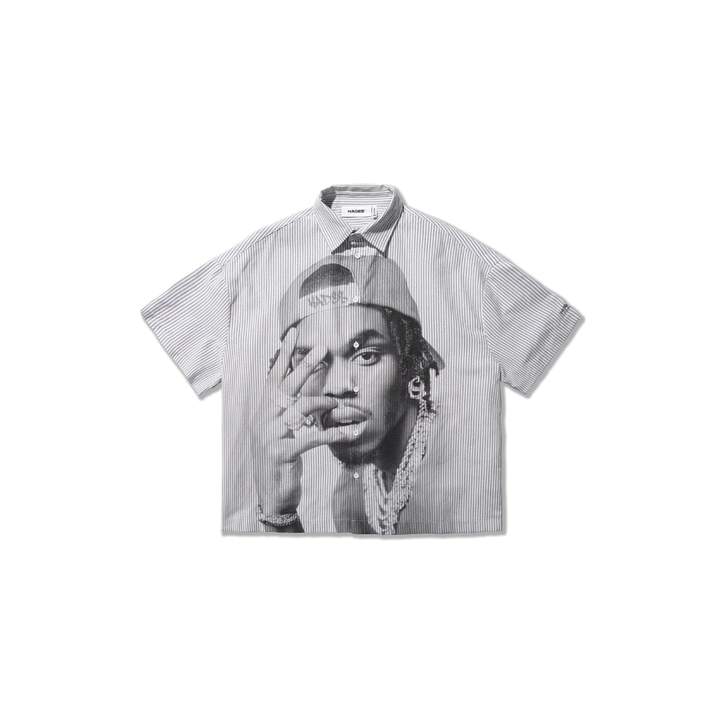 HADES FADE OUT WOVEN SHIRT - Genuine Hades Brand - Unisex Short Sleeve Shirt