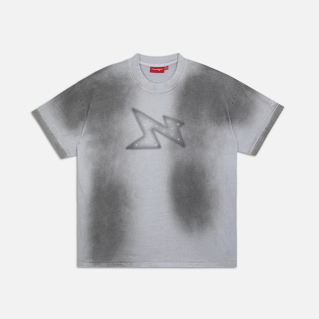 Áo thun NEEDS OF WISDOM Shadow Pigment Washed Tee - Grey - Local Brand Chính Hãng