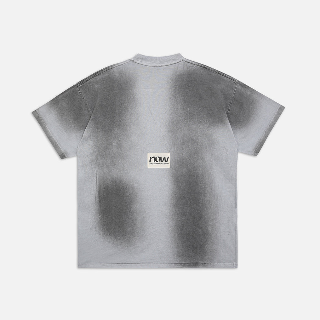 Áo thun NEEDS OF WISDOM Shadow Pigment Washed Tee - Grey - Local Brand Chính Hãng