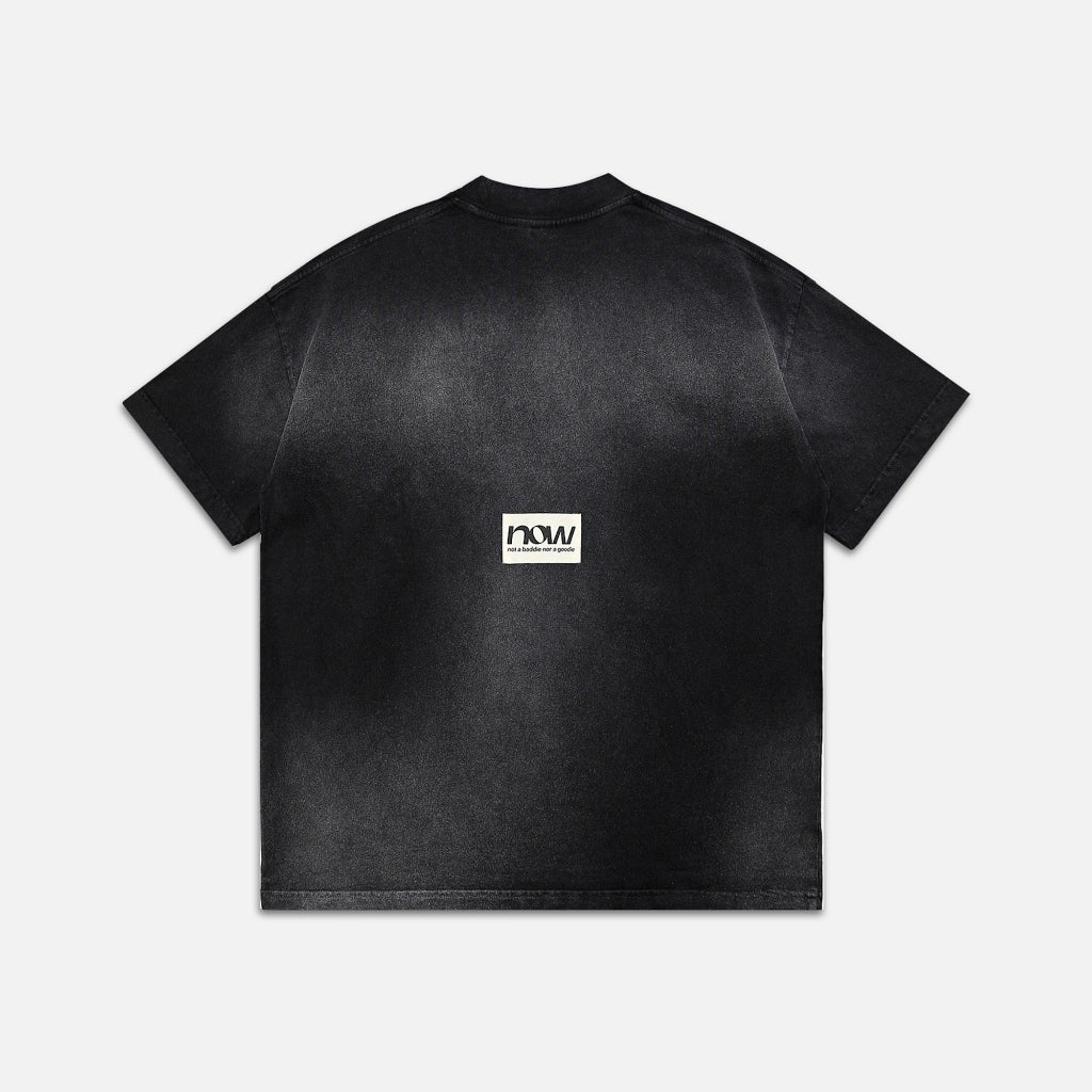 Áo thun NEEDS OF WISDOM Arrival Washed Tee - Black - Local Brand Chính Hãng