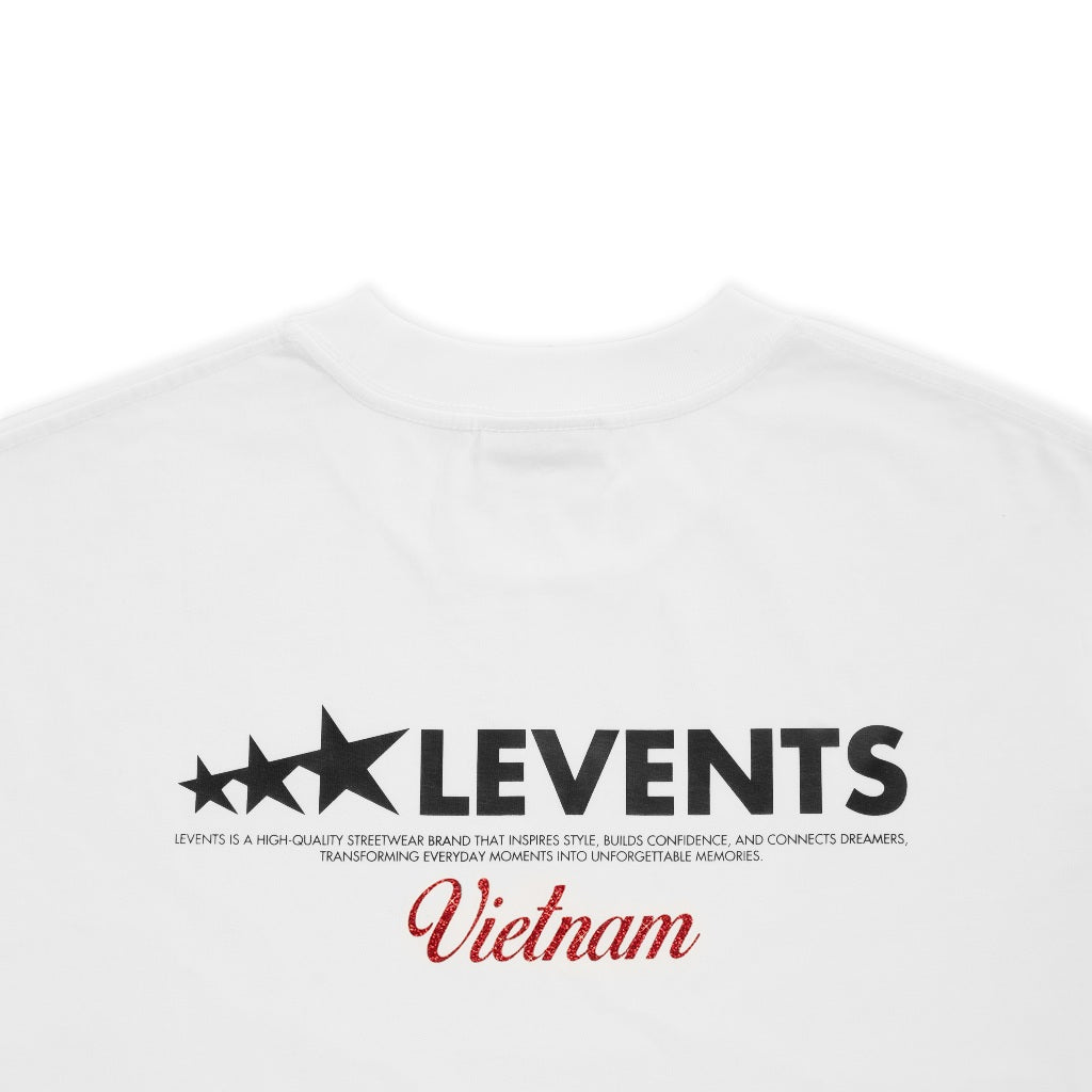 Levents Vietnam Edition Long Sleeve Boxy Tee 100% Cotton Unisex