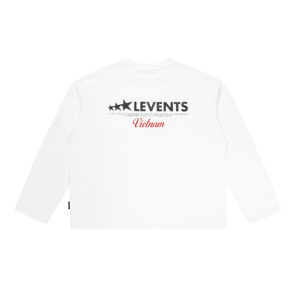 Áo Thun Levents Vietnam Edition Long Sleeve Boxy Tee 100% Cotton Unisex