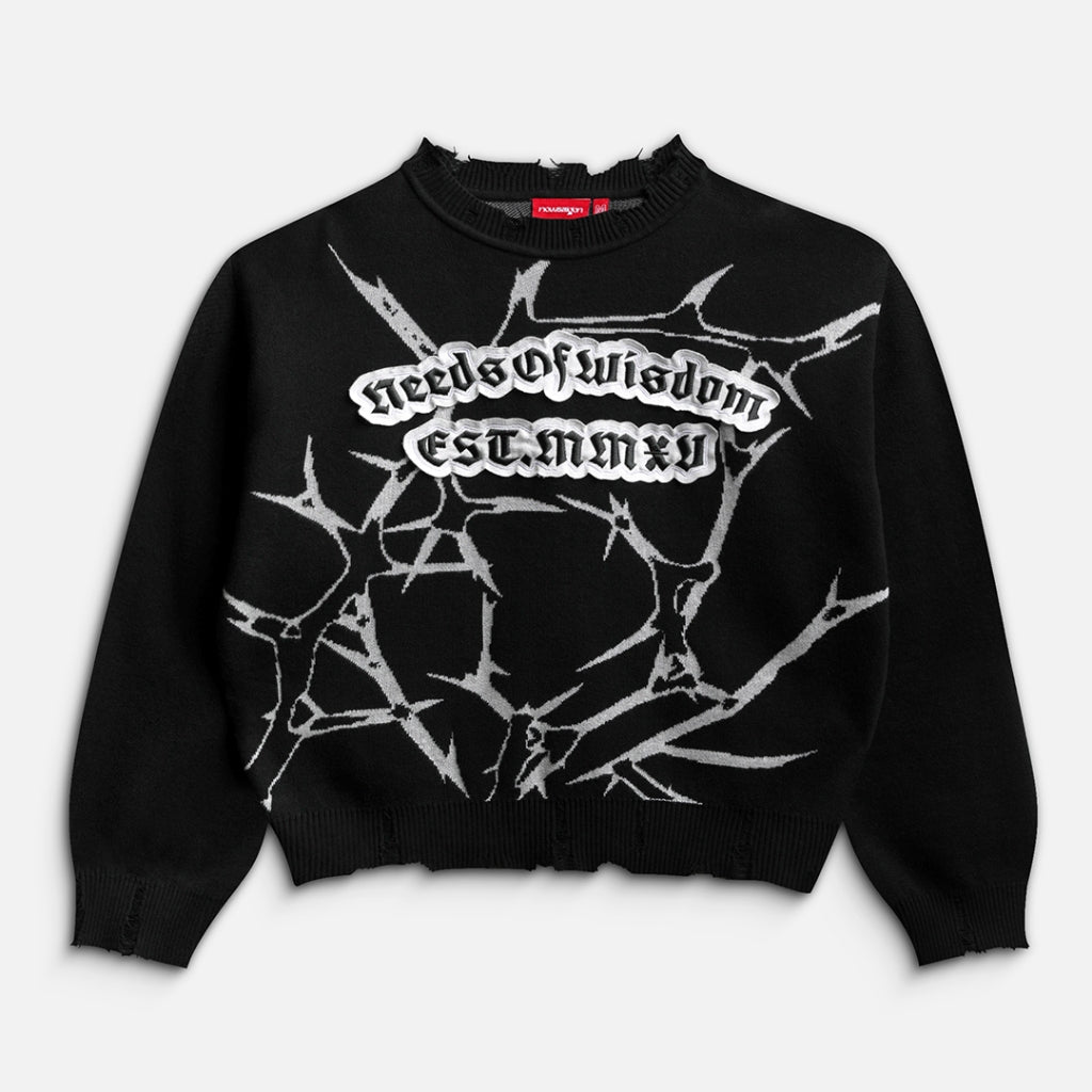 Áo NEEDS OF WISDOM Thorn Knit Sweater - Authentic Local Brand