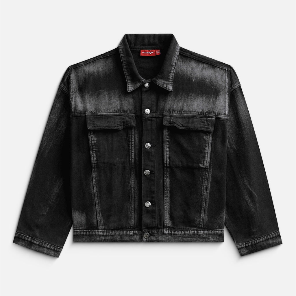 NEEDS OF WISDOM Dust Denim Jacket - Washed Black - Official Local Brand