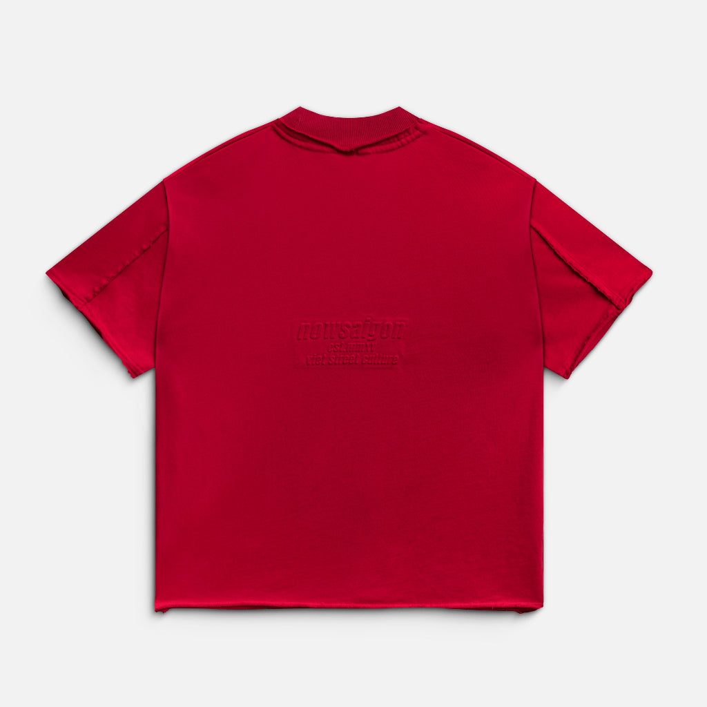 NEEDS OF WISDOM Patch Tee - Red - Genuine Local Brand