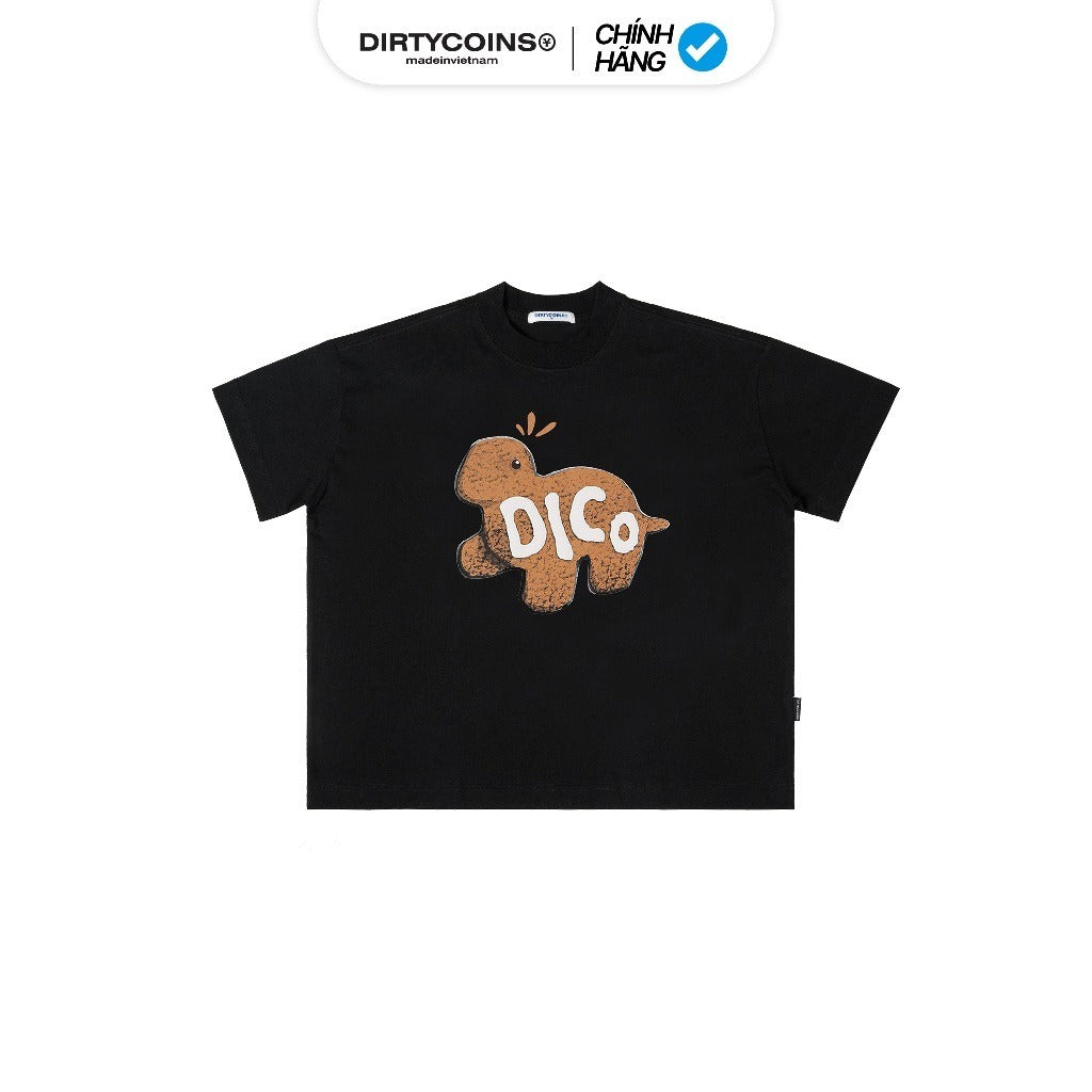 Áo thun Relaxed Boxy Dico Lil Dino Black