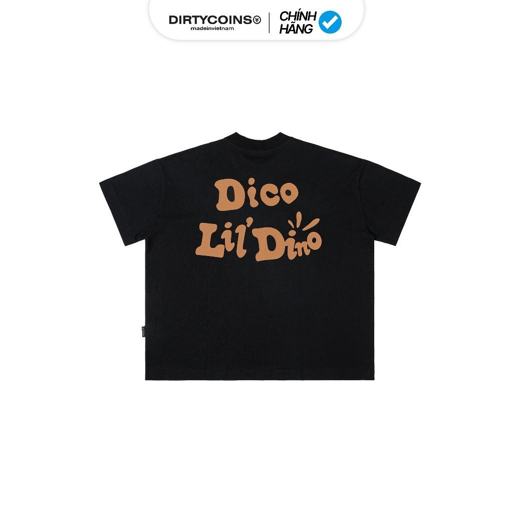 Áo thun Relaxed Boxy Dico Lil Dino Black