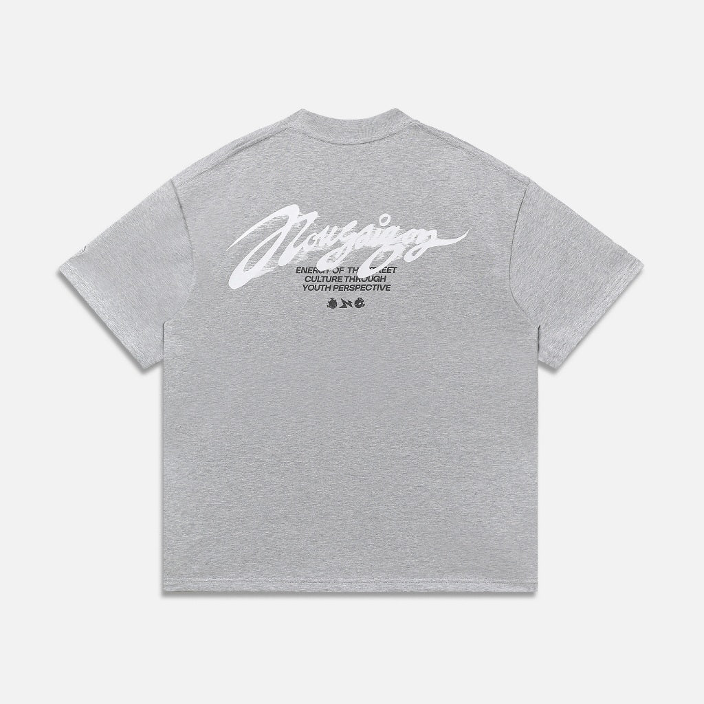 Áo thun NEEDS OF WISDOM Blaze Tee - Grey - Local Brand Chính Hãng