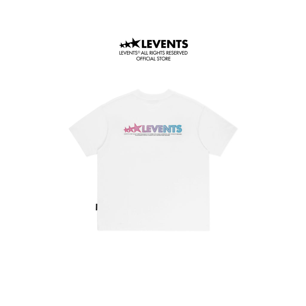 Levents Special XL Logo Oversized Tee/ White 100% Cotton Unisex T-shirt