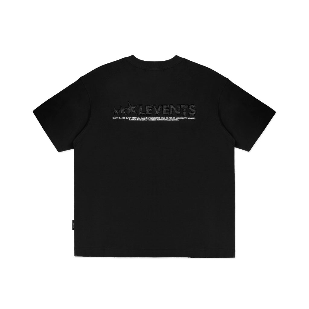Áo Thun Levents Blink Blink XL Logo Oversized Tee/ Black 100% Cotton T-shirt Unisex