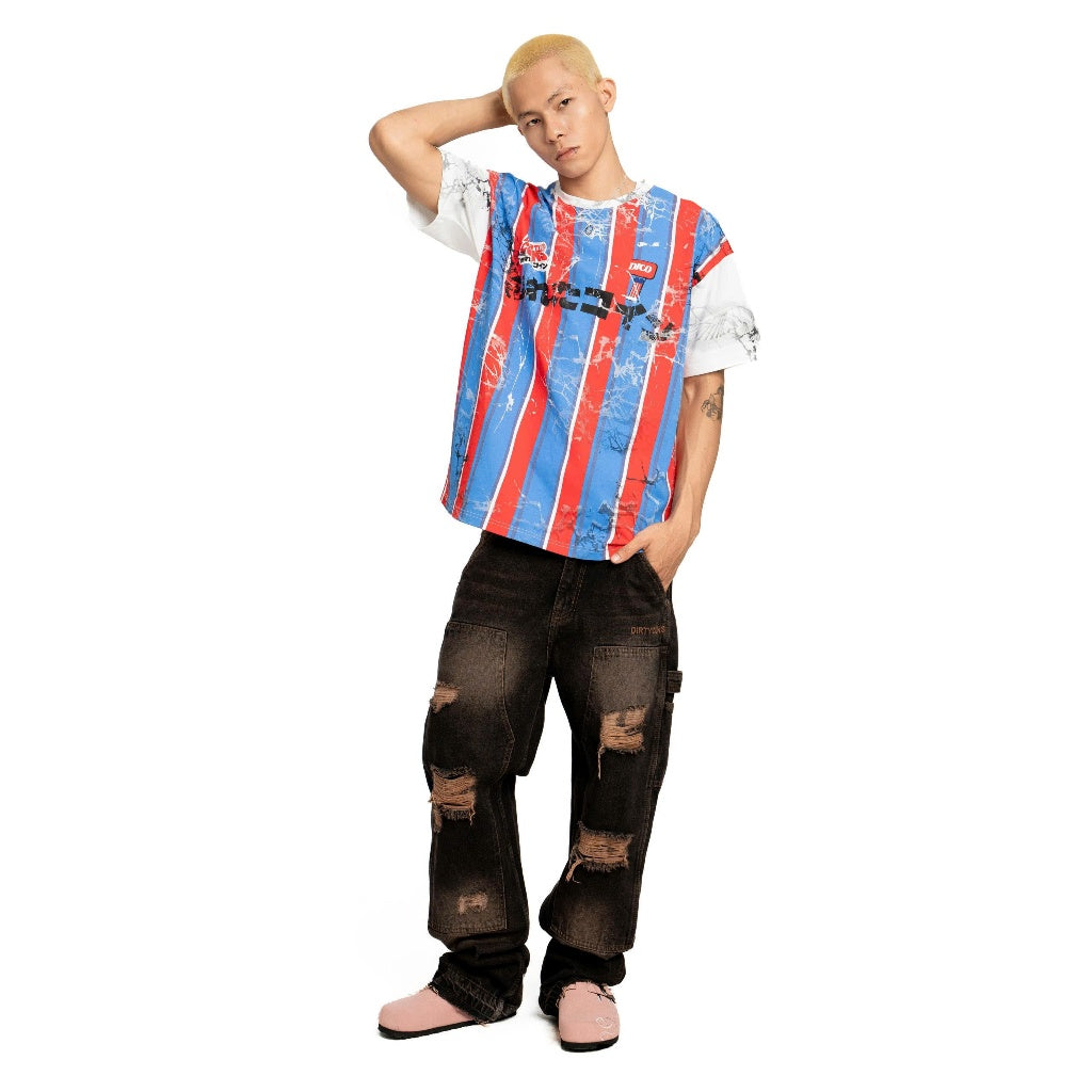 Quần Dài DirtyCoins Denim Pants Double Knee Wash Brown